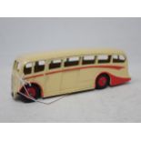 Dinky Toys No.281 Luxury Coach, cream with red flash and hubs. Mint condition, ideal scale for the