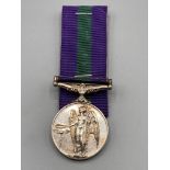 General Serice Medal with Arabian Peninsula Clasp to 5048397 L.A.C. B. Davison, RAF