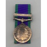 General Service Medal with Northern Ireland clasp to 24313516 Pte. B. Clydesdale, Argyll &
