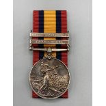 Queen's South Africa Medal with 'Orange Free State' and 'Cape Colony' clasps to 1876 Pte. J.