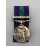 General Service Medal with Arabian Peninsula Clasp to 23453657 Fusilier J. Ross, Royal Highland