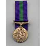 General Service Medal with Arabian Peninsula Clasp to 23487970 Gnr. P. Kilgannon, Royal Artillery