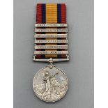 Queen's South Africa 1899-1902 Medal with Clasps to 'Cape Colony', Driefontein', 'Johannesburg', '