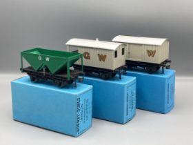 Three Hornby Dublo Brian Huxley limited edition Wagons based on the '0' gauge versions. All with