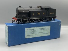 Hornby Dublo EDL7 0-6-2T in L.M.S. livery in near mint condition, small mark by the front coupling