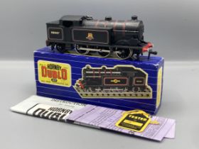 Hornby Dublo very rare 3217 0-6-2T early crest with coal in bunker Locomotive. Nr mint showing