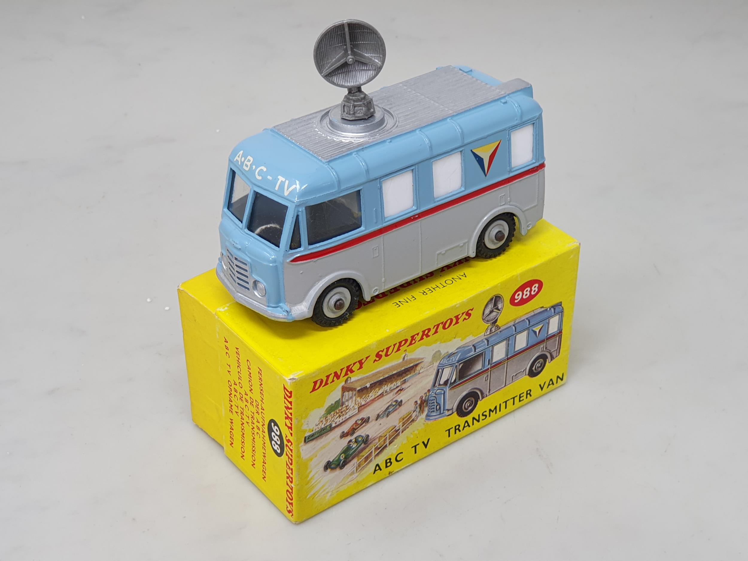 A boxed Dinky Toys N0.988 A.B.C TV Transmitter Van