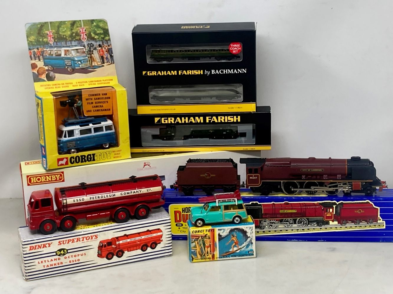 Sale of Model Railway, Diecast Models, Model assembly Kits, Tinplate, Dolls, and Teddy Bears