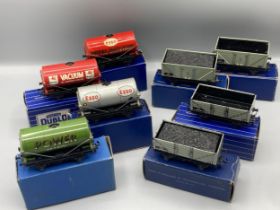 Eight Hornby Dublo 3-rail Wagons to include 'Royal Daylight', 'Esso', 'Vacuum Oil Ltd' and 'Power