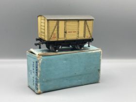A rare Hornby Dublo D1 early post-war S.R. Meat Van. Superb example in mint condition with