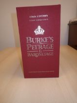 BURKE'S Peerage and Baronetage, 106th edition, red cloth, 2 vols in red cloth, first impression,