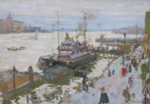 EDWARD LE BAS (1904-1966). Venice, signed, oil on board, 18 x 26 in Provenance: with The Fine Art