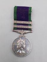Campaign Service Medal with 'South Arabia' and 'Radfan' Clasps to 23844336 Gunner H.C. Ramsay, Royal