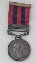 India General Service Medal 1854-95 with Pegu Clasp to Lieut. J.F.J Stevenson, 26th Regiment