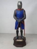 A scale Suit of Armour made by Nigel Carren based on Hubert De Burgh