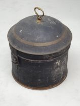 A 19th Century Toleware two-tier Spice Tin with Nutmeg Grater and ten inner Spice Tins including '