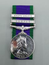 Campaign Service Medal with 'Radfan' and 'South Arabia' Clasps to 23983361 Dvr. S.J. Campbell, Royal
