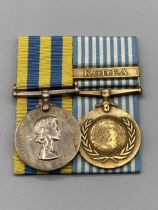 Pair; Queen's Korea Medal and UN Korea Medal to 19037478 Pte. T. Brown, Argyll & Sutherland