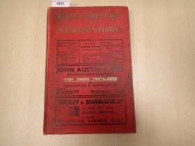 Kelly's Directory of Shropshire, with folding coloured map, 1934, (map torn); (1)