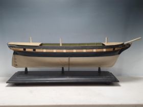 A 19th Century full hull Model of an opium clipper 'The Sylph' on stepped rectangular plinth and bun