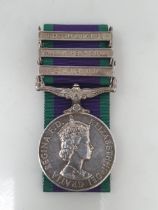 General Service Medal 1918-62 with South Arabia, Malay Peninsula and Borneo Clasps to 23930345