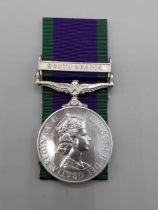 Campaign Service Medal with 'South Arabia' Clasp to RM17633 Corporal R.A. Gosling, Royal Marines