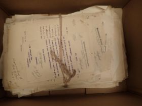 Box of historical details of Herefordshire General Hospital dating to early 20th Century, and some