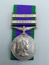 Campaign Service Medal with 'Radfan' and 'South Arabia' Clasps to 5511594 Staff Sergeant J.E.C.