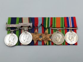 Six; India General Service Medal 'North West Frontier 1935' Clasp, India General Service Medal '