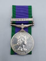 Campaign Service Medal with 'Radfan' Clasp to 23835225 Pte. R.J. Parry, 1st Battalion East Anglian