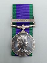 Campaign Service Medal with 'Borneo' Clasp to 876 PC Kui Hieng, Sarawak Police