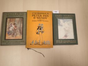 Hans Anderson, J M Barrie, illus Margaret Tarrant, Mabel Lucy Attwell and A E Jackman (3)