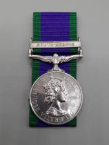 Campaign Service Medal with South Arabia Clasp to 23268 Marine L.R.G. Williams, Royal Marines