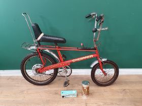 A Raleigh Chopper Bicycle MK II with spare horn
