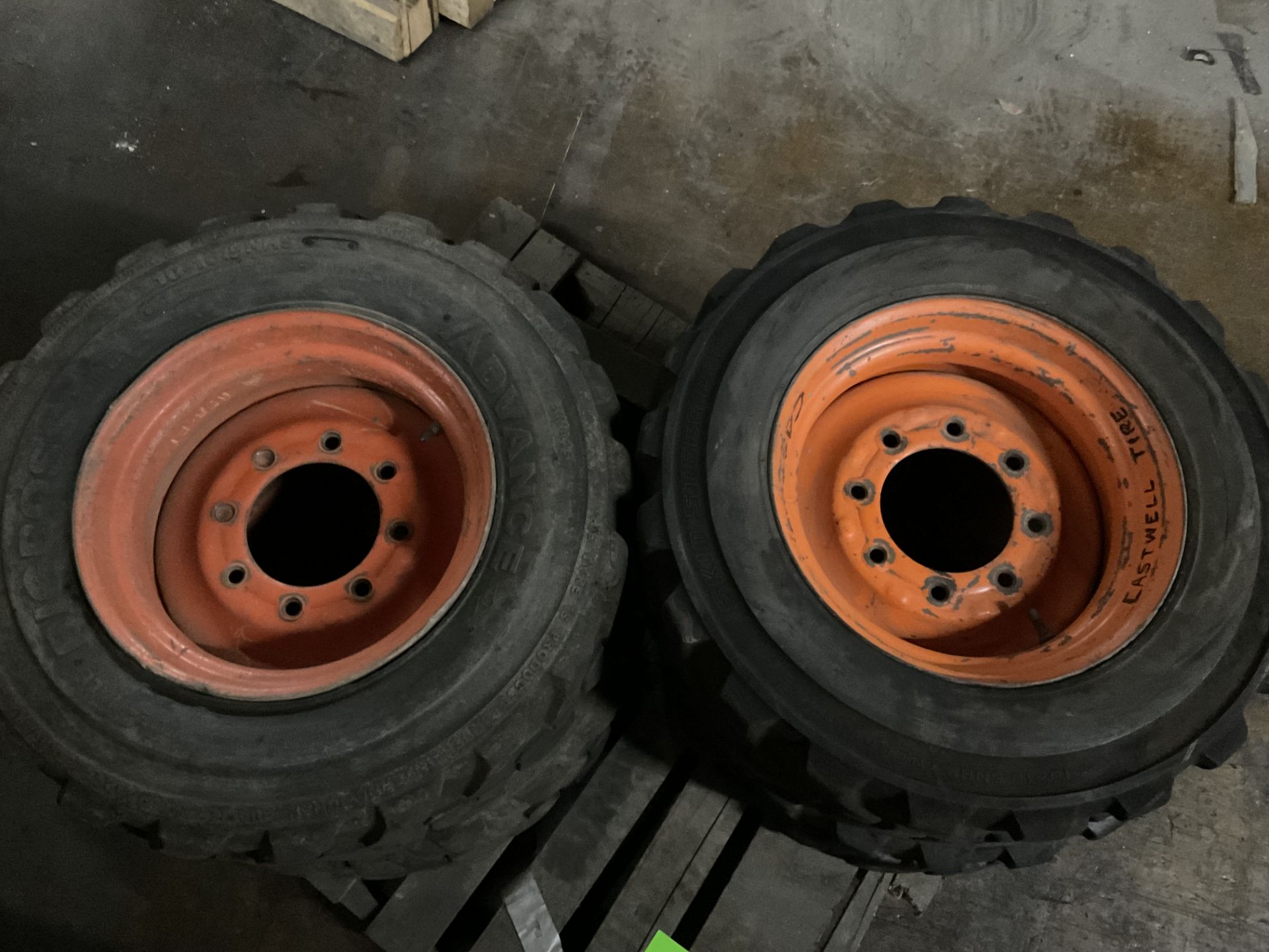 Sky Jack 4 tires 8 bolt pattern rim 8.25 tires 10-16.5HS - Image 2 of 2