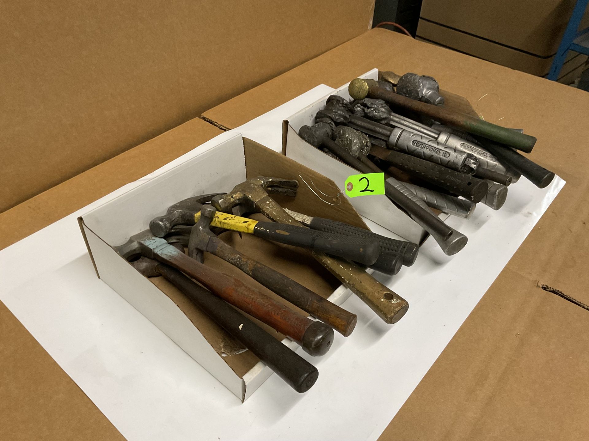 Assortment of 7 hard hammers and 16 soft hammers - Image 3 of 3