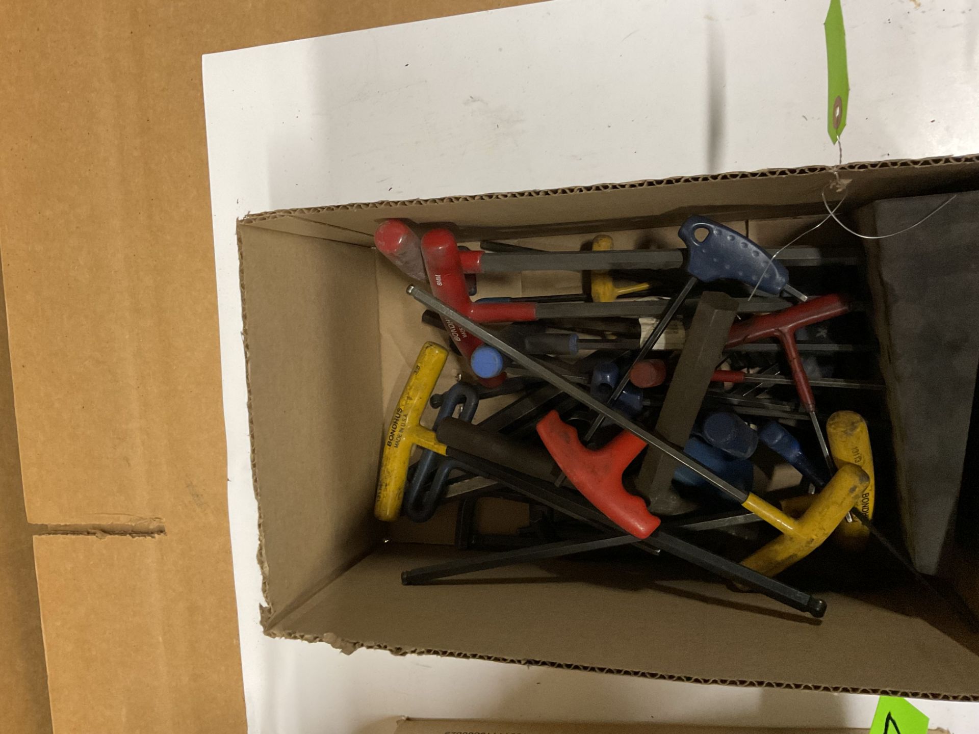 Varied Assortment of T handle Allen wrenches and 8 large open end wrenches - Image 3 of 5