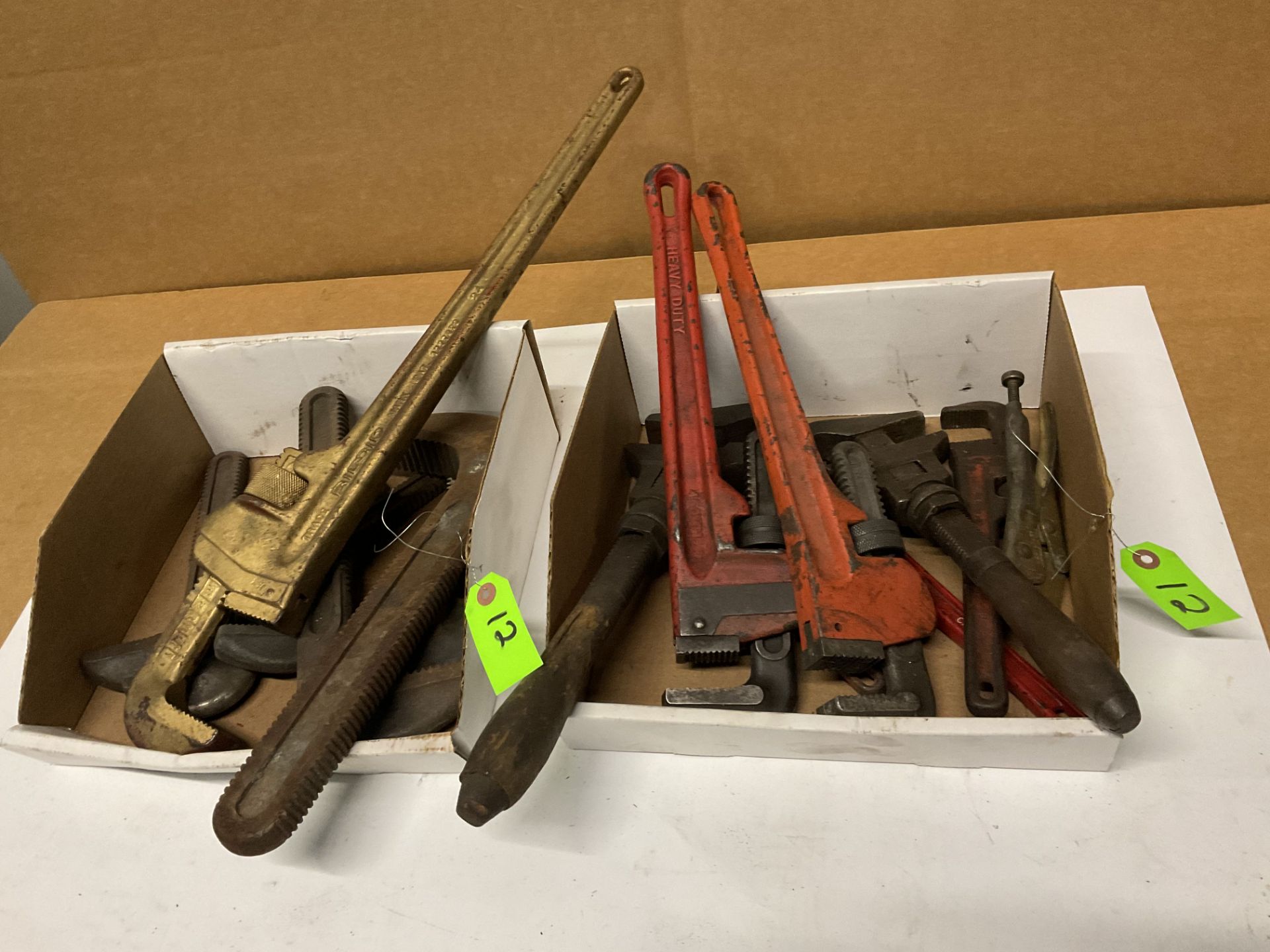 assortment of pipe wrenches from 10-24” length ` - Image 2 of 5