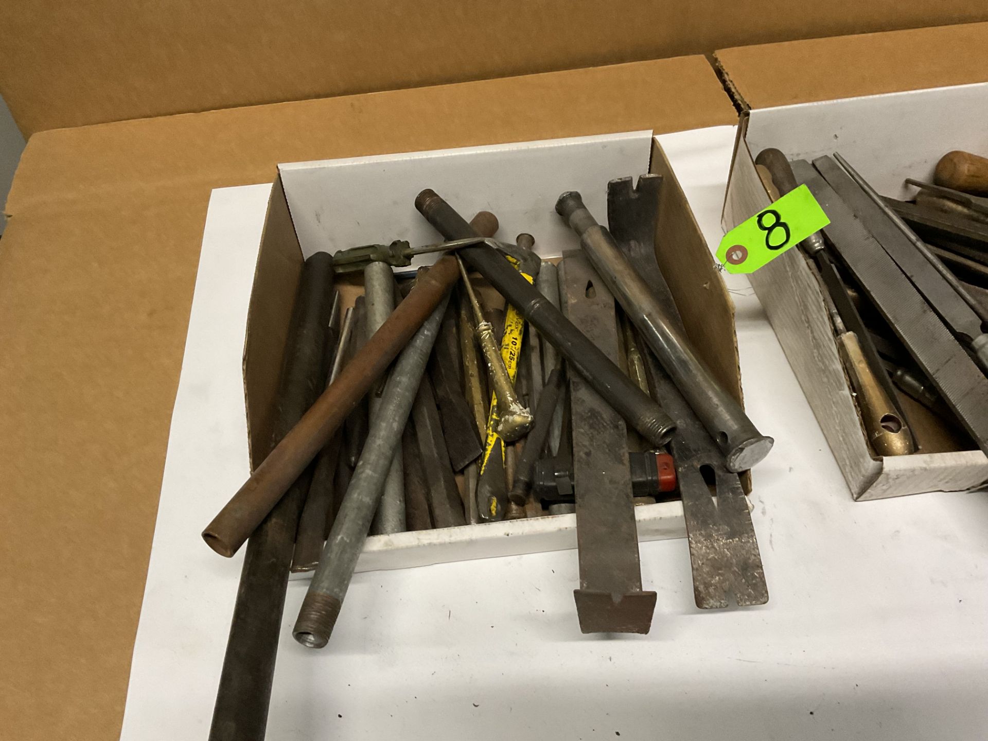 Large assortment of pry bars/ breaker bars/ files /chisels - Image 3 of 6