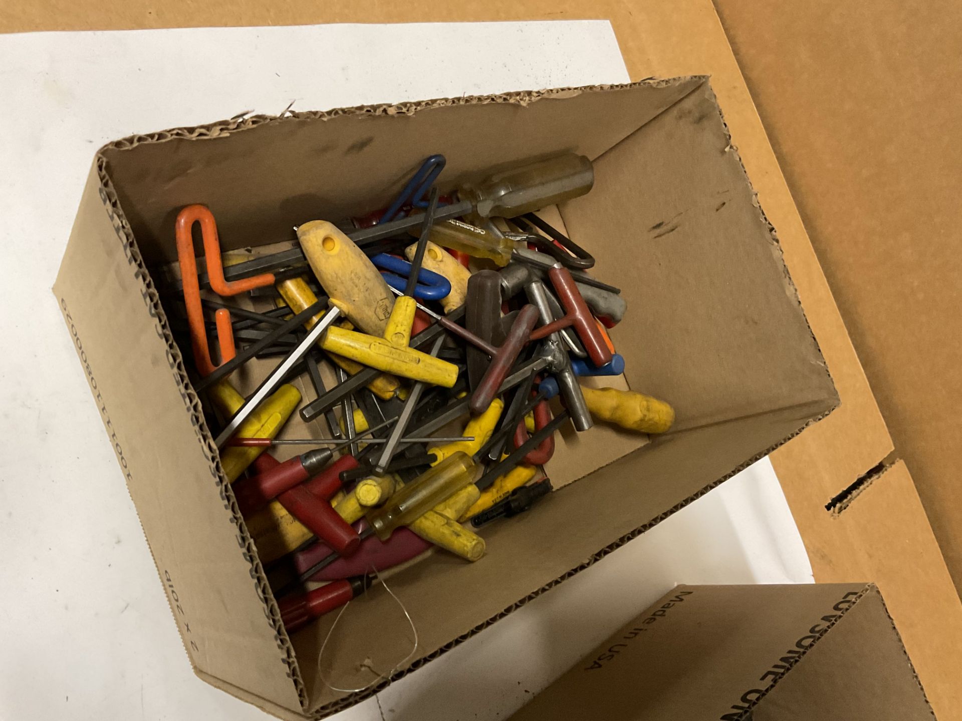 Assortment of T handle Allen wrenches. Clamps, scrapers, hole punches - Image 5 of 7