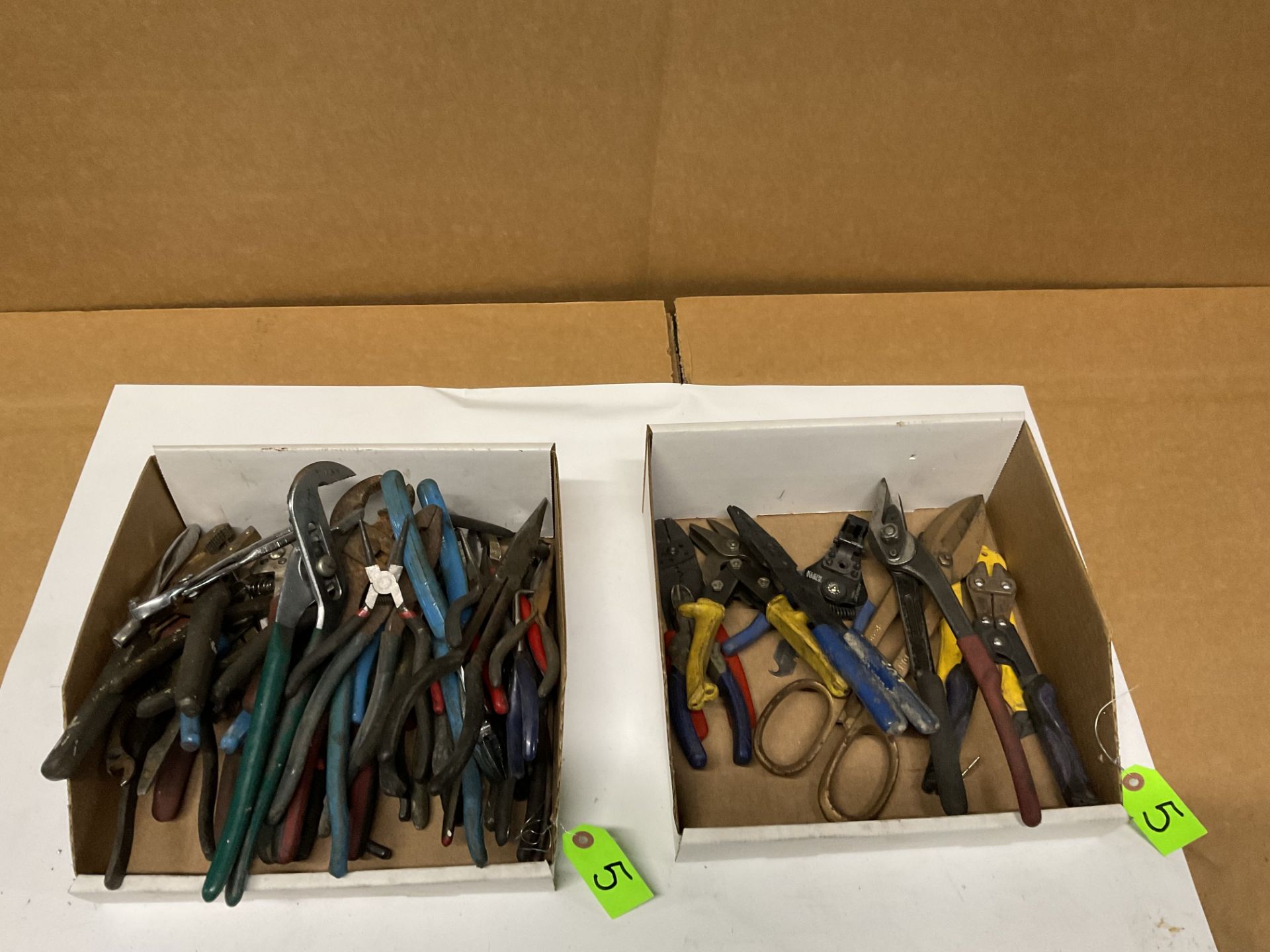 Assortment of 45+ pliers/channel locks/needle nose players and snips - Image 4 of 5
