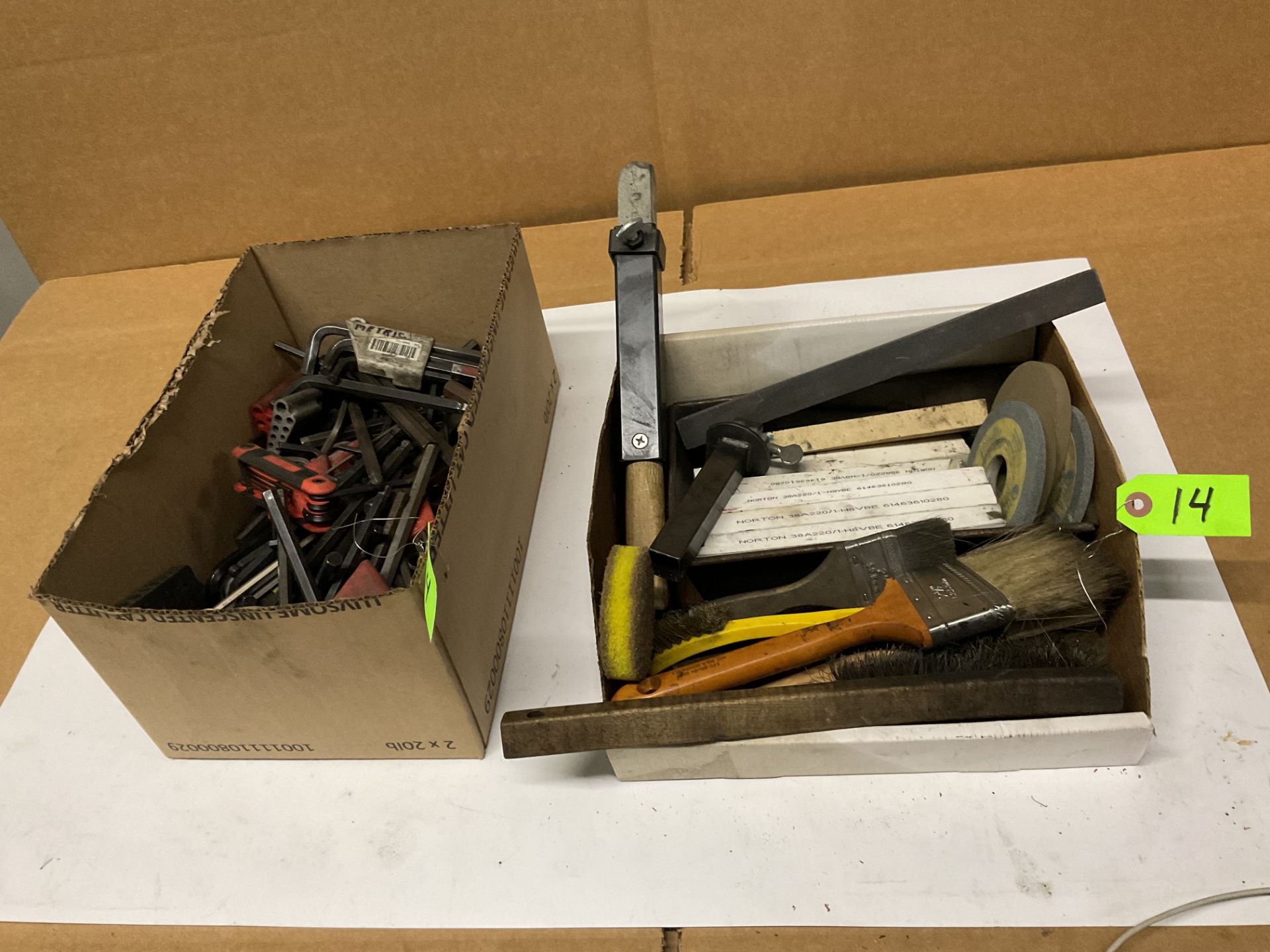 Large assortment of Allen wrenches , abrasives and holders, brushes - Image 6 of 7