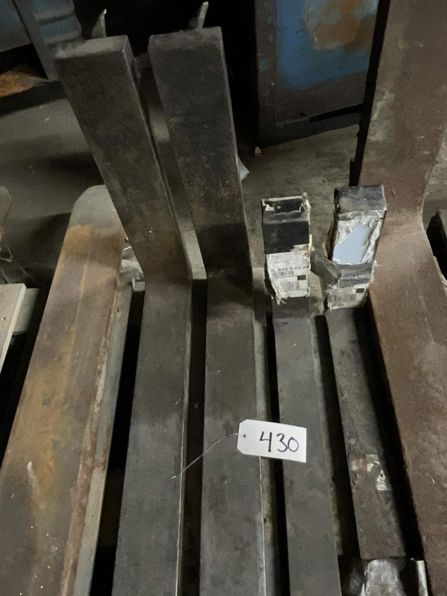 3 sets of forks for forklift 42” x2, 30”x1 16” mounting carriage, 1”pin mount - Image 2 of 11