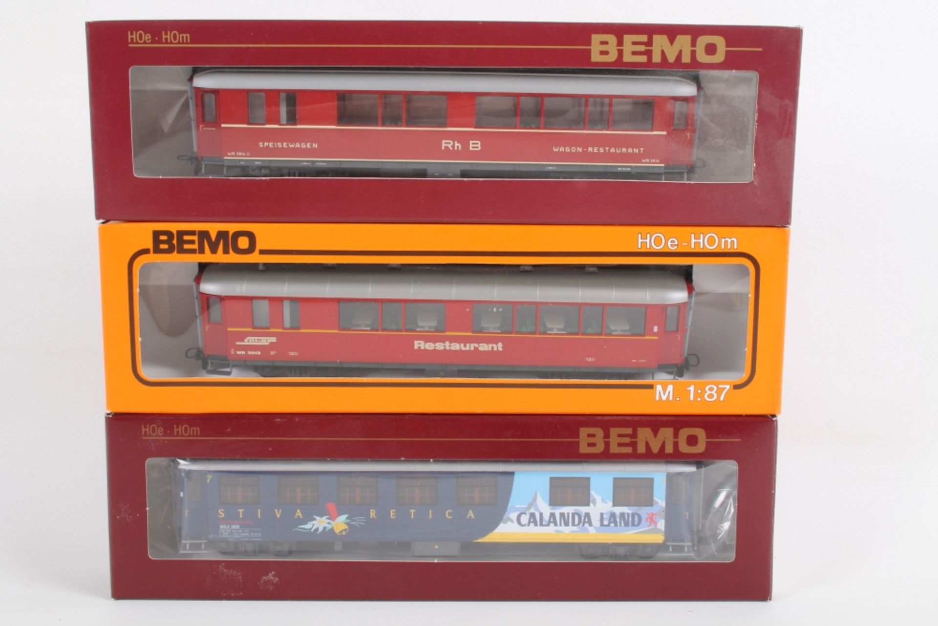 Bemo, drei Reisezugwagen - Image 2 of 2
