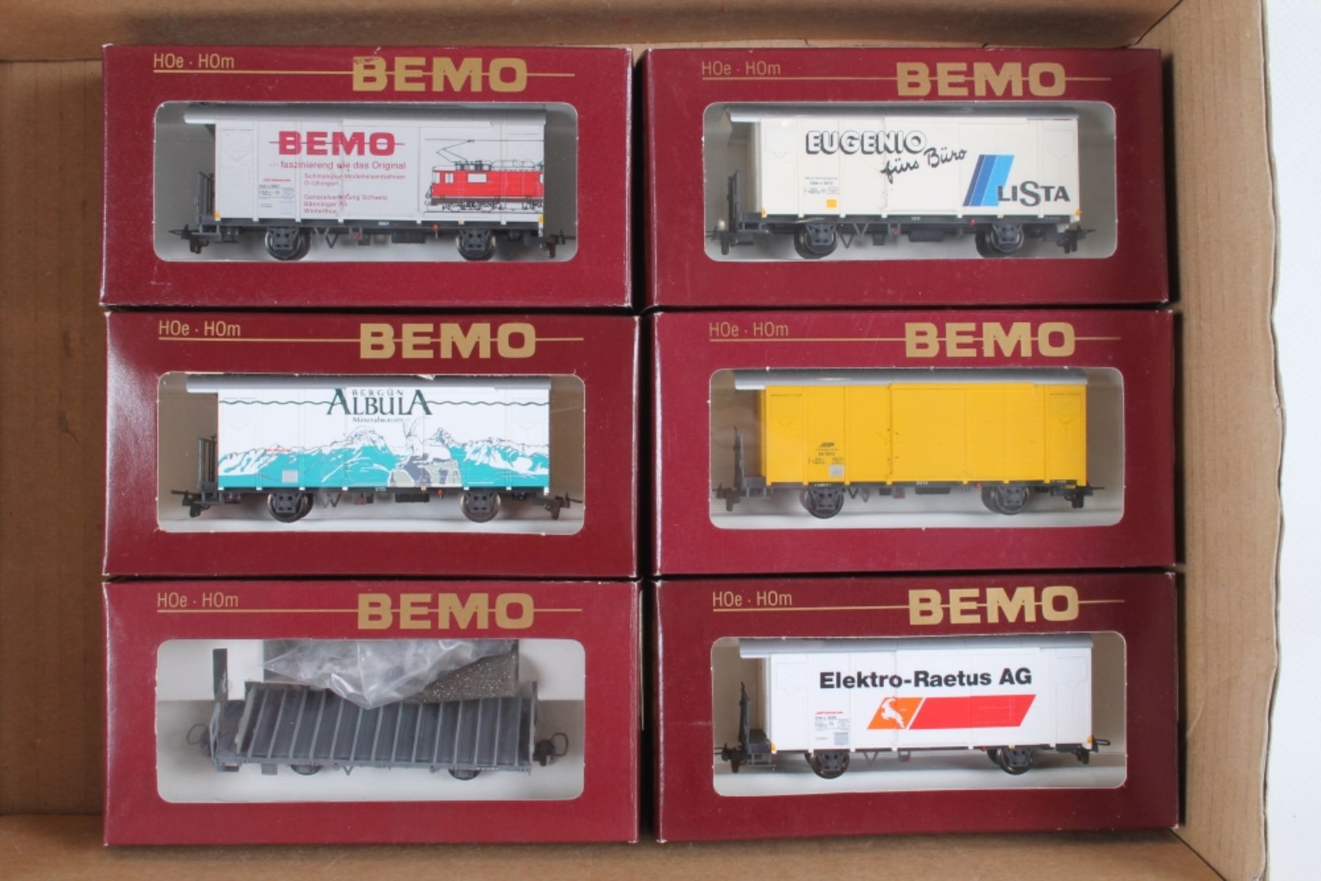 Bemo, sechs Güterwagen - Bild 2 aus 2