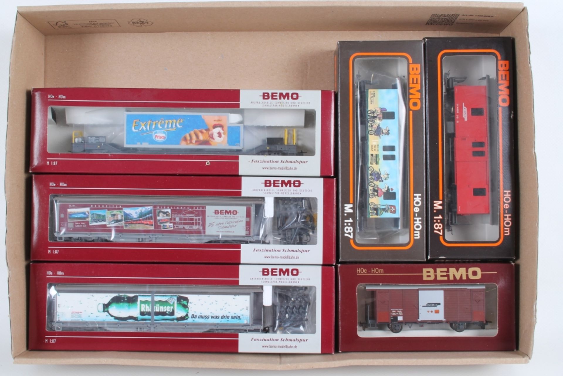 Bemo, sechs Güterwagen  - Bild 2 aus 2