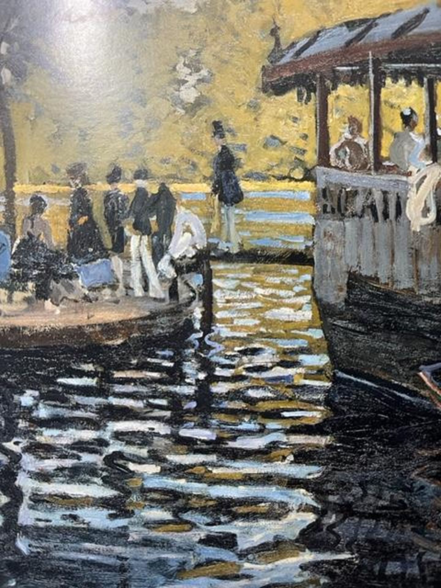 Claude Monet "La Grenouillere" Print. - Image 3 of 12