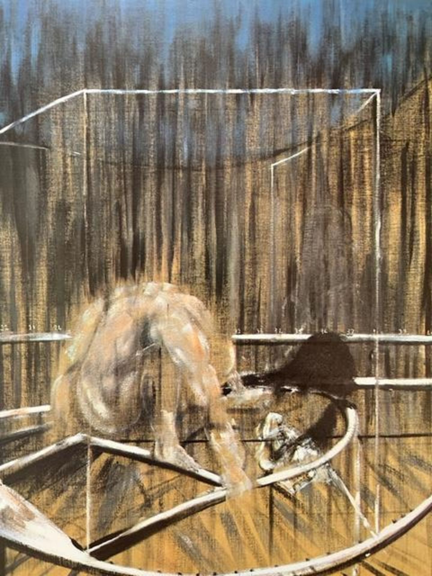 Francis Bacon "Study for Crouching Nude" Print. - Image 2 of 5