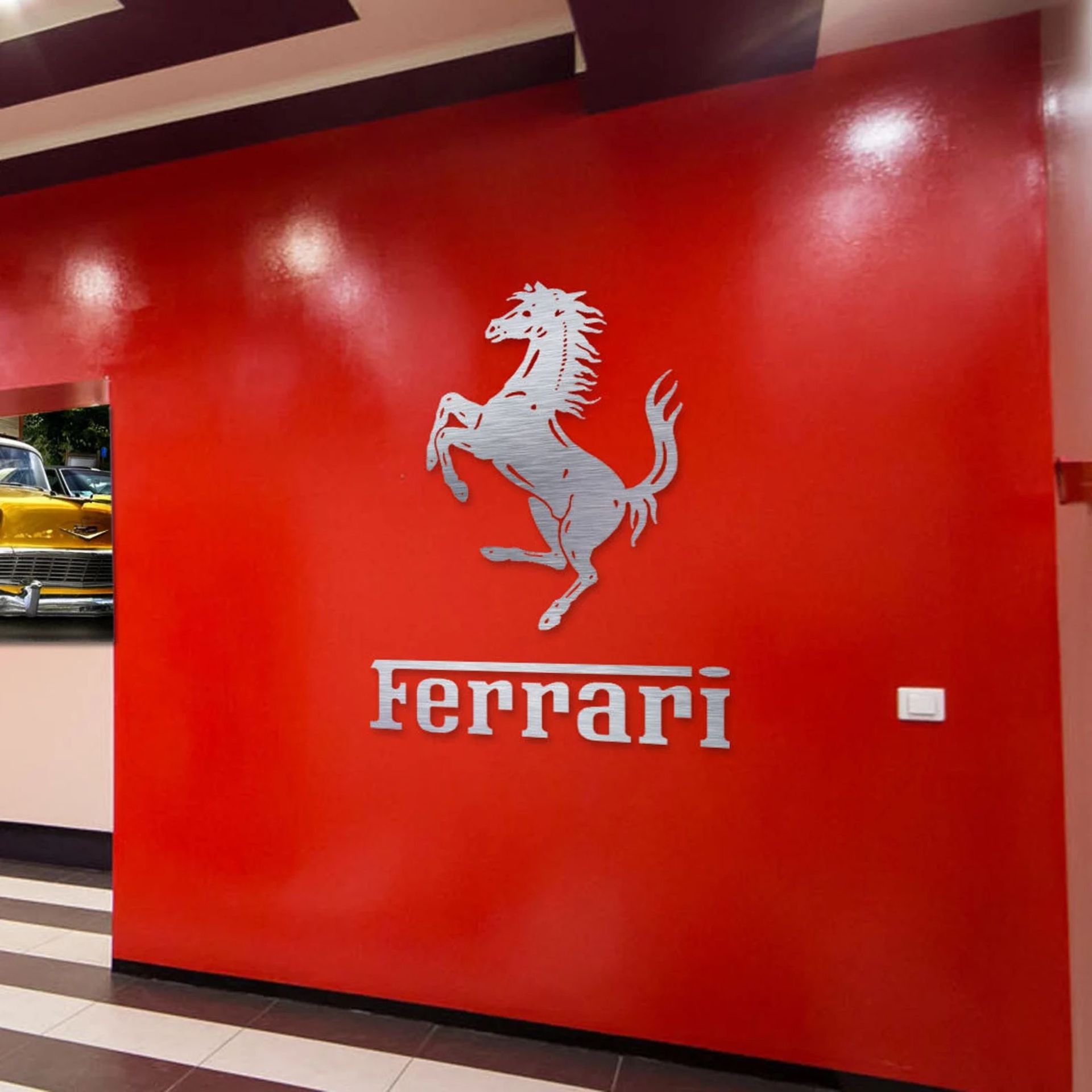 Ferrari Aluminum Garage Display - Image 2 of 2