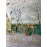 Vincent van Gogh "Street Scene" Print.